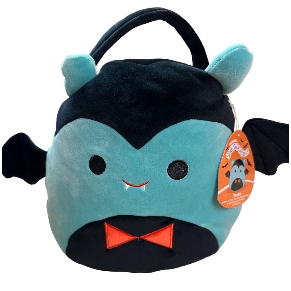 Original Squishmallows Drake Halloween Treat Pail NWT